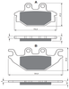  陶瓷刹车片 fa377 for Crossroad 220/AEON Overland 600 ARCTIC CAT 250 DVX Sport BOMBARDIER /YAMAHA MT 125 YZF-R 125 